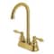 Kingston Brass KB497ALSB Two-Handle Bar Faucet, Brushed Brass KB497ALSB - alternate 1